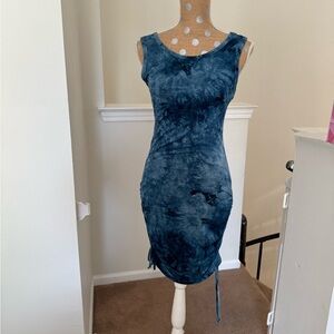 Olivia Rae Blue Tie-Dye Dress